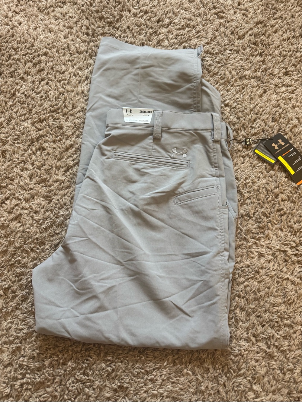 Under Armour Men's Grey Performance Golf Pants 38/30